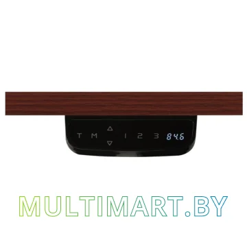 Стол для работы стоя ErgoSmart Unique Ergo Desk 1360x800x36мм (дуб натуральный/черный) картинка 4